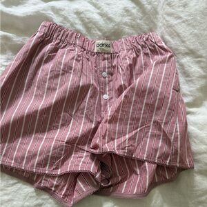 Parke Women’s Pink Striped Athletic Lounge Shorts